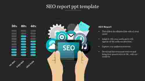 SEO report ppt template